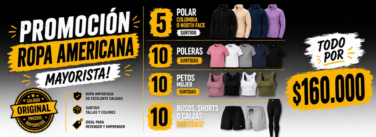PACK EMPRENDEDOR ROPA AMERICANA